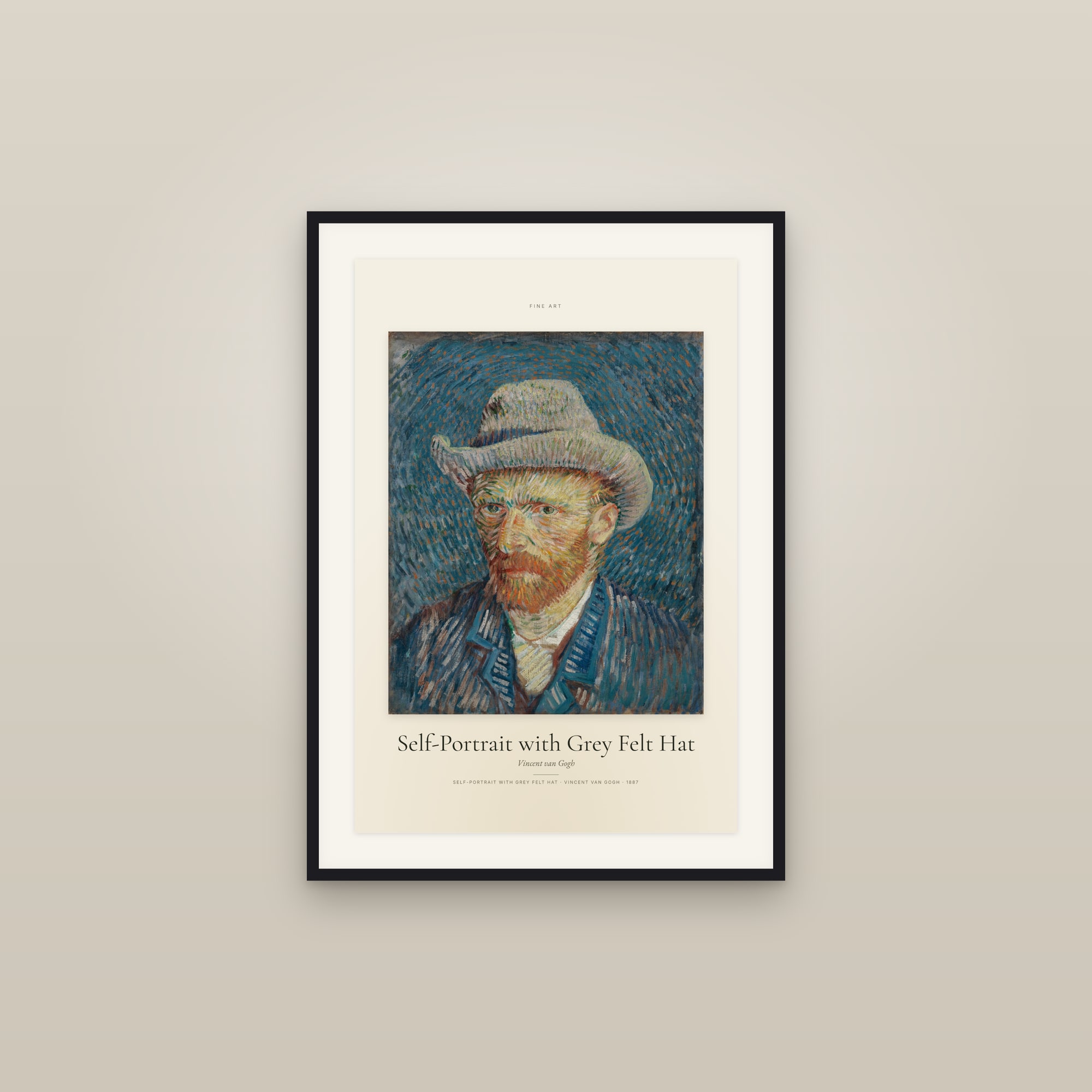 Self-Portrait with Grey Felt Hat — Specimen