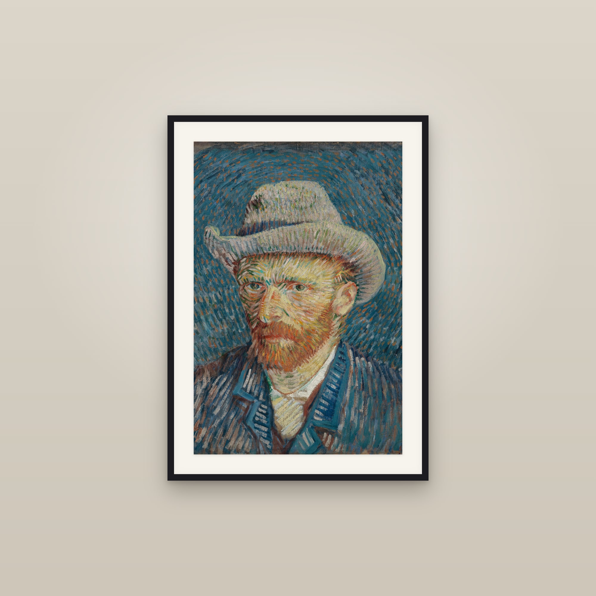 Self-Portrait with Grey Felt Hat