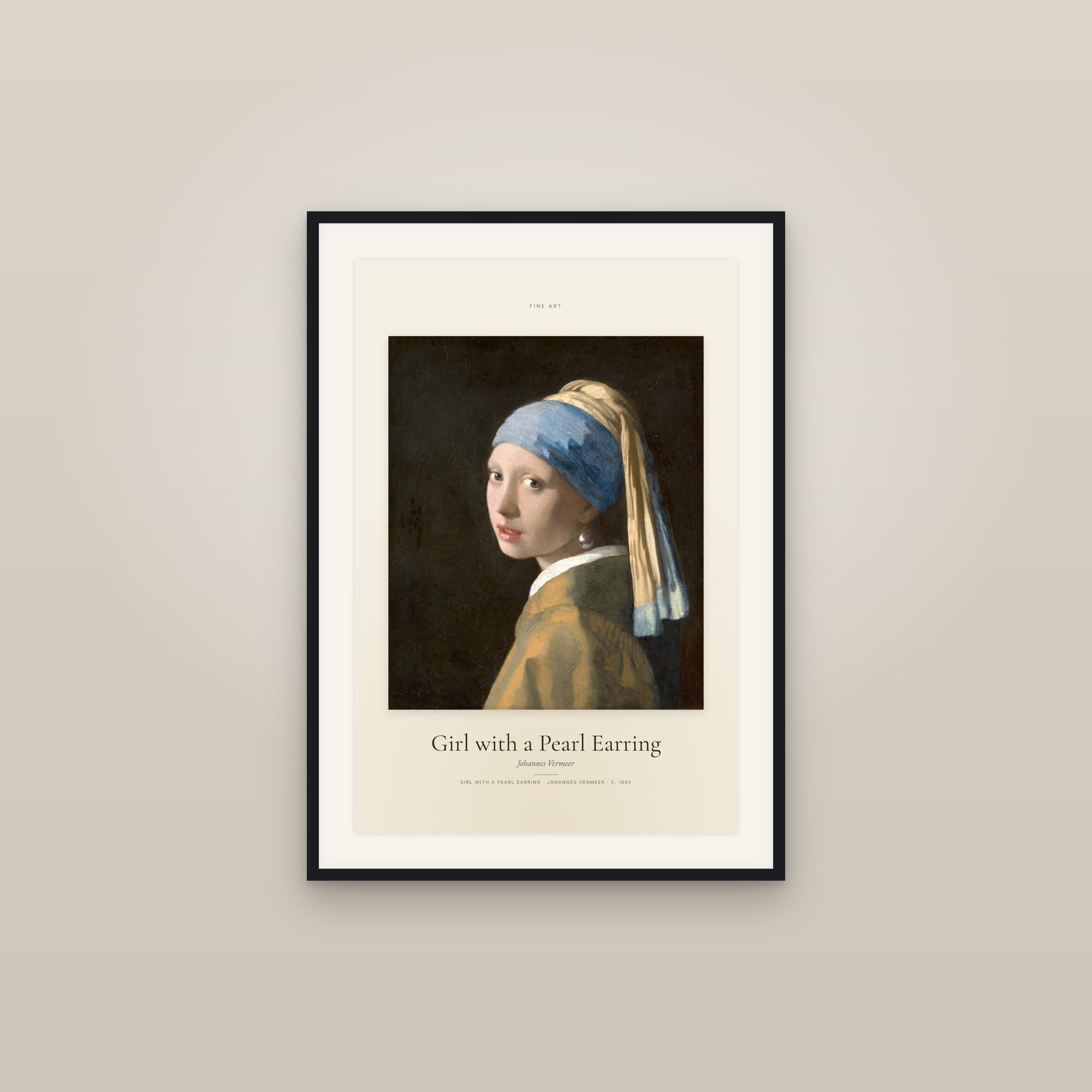 Girl with a Pearl Earring — Specimen