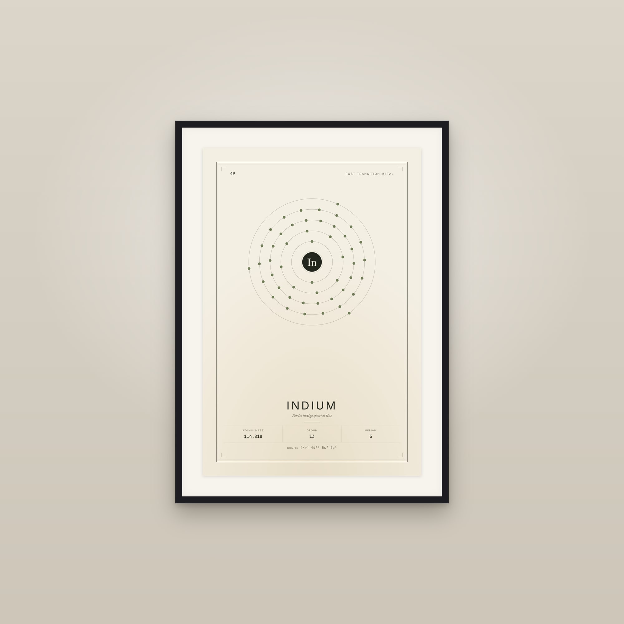 Indium — Element No. 49
