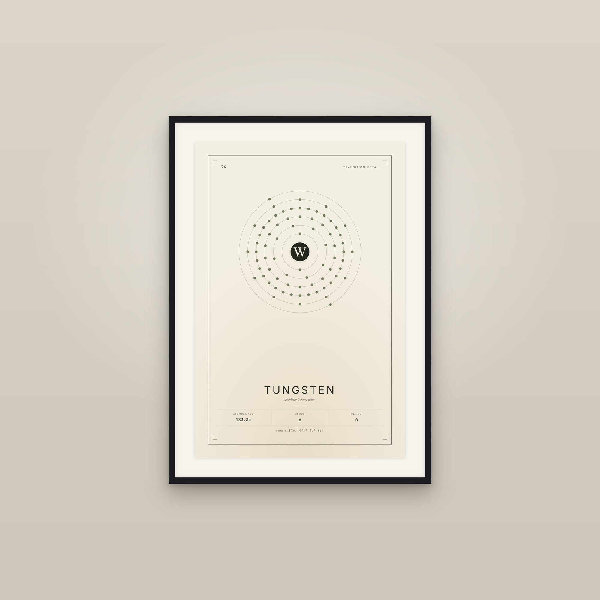 Tungsten — Element No. 74