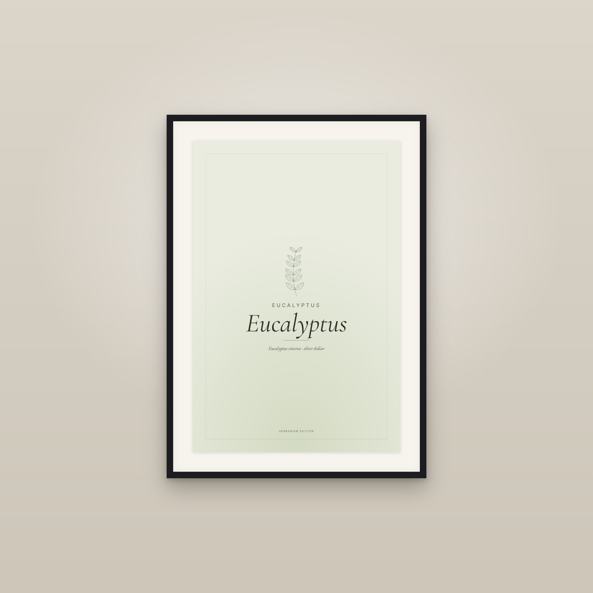 Eucalyptus — Typographic Botanical