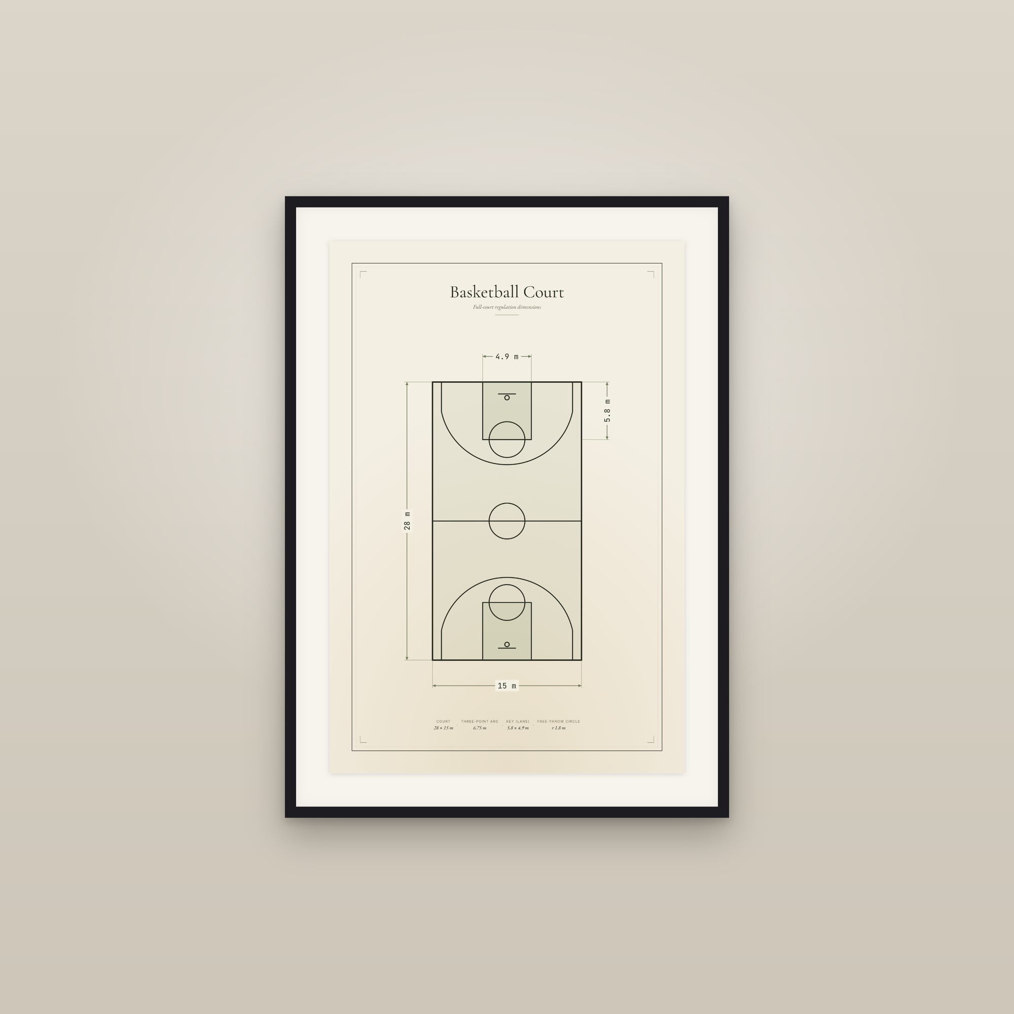 Basketball Court — Court Diagram