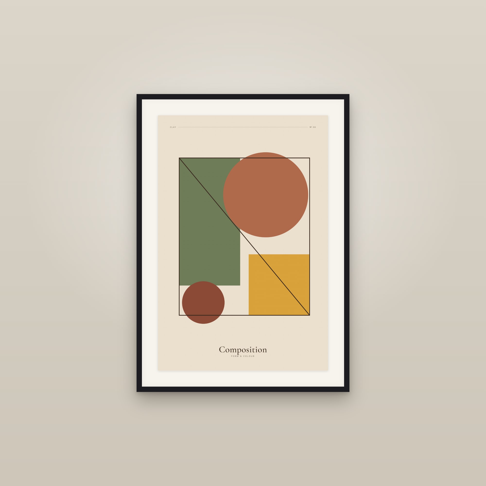 Composition — Clay · Geometric Print