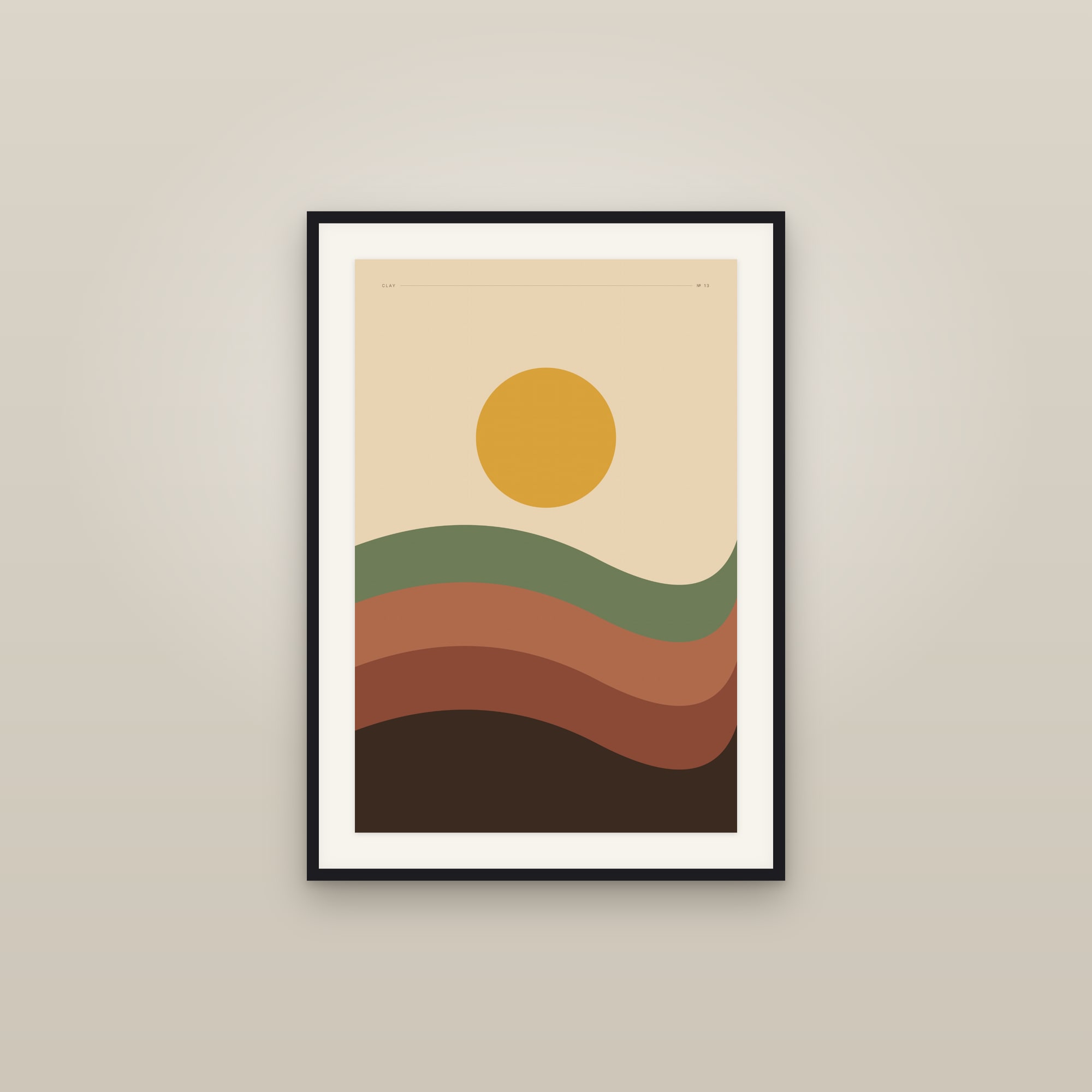 Dunes — Clay · Geometric Print