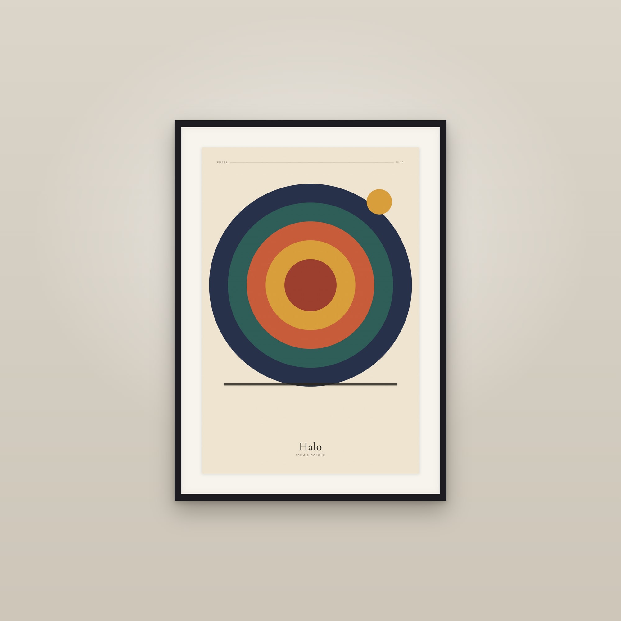 Halo — Ember · Geometric Print