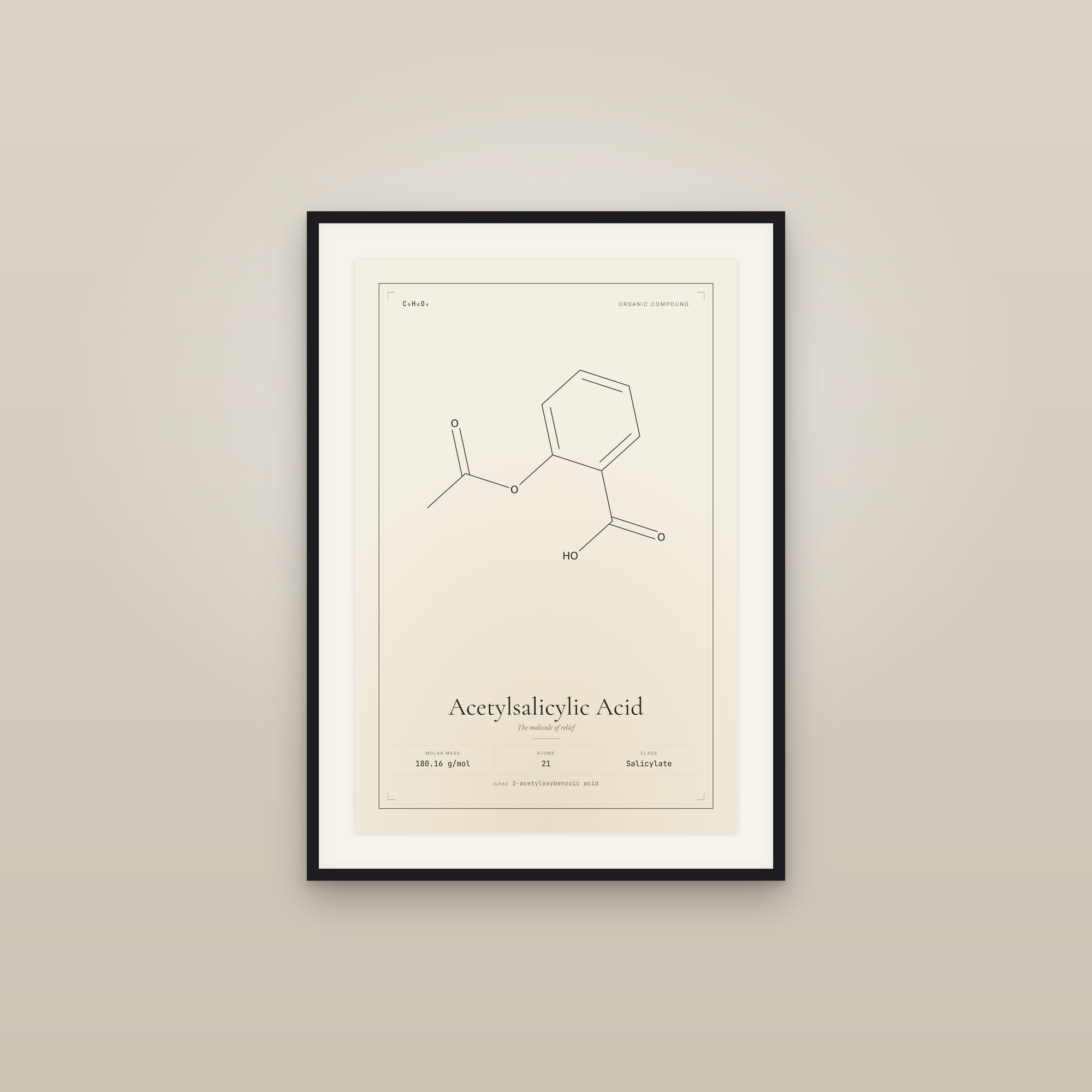 Acetylsalicylic Acid — Molecular Structure