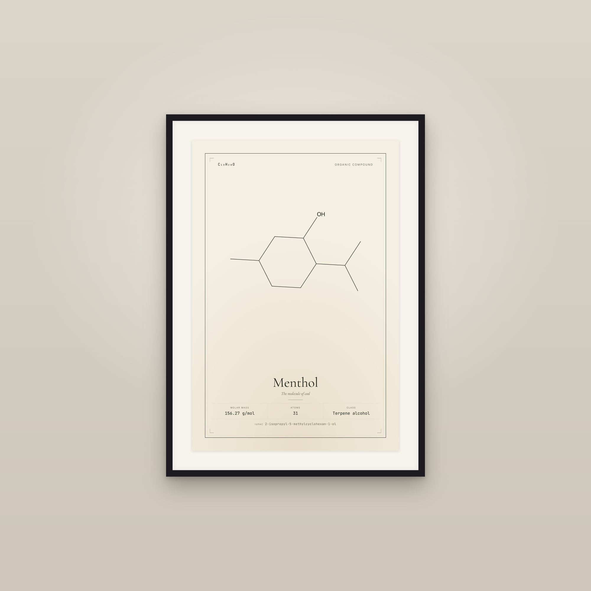 Menthol — Molecular Structure