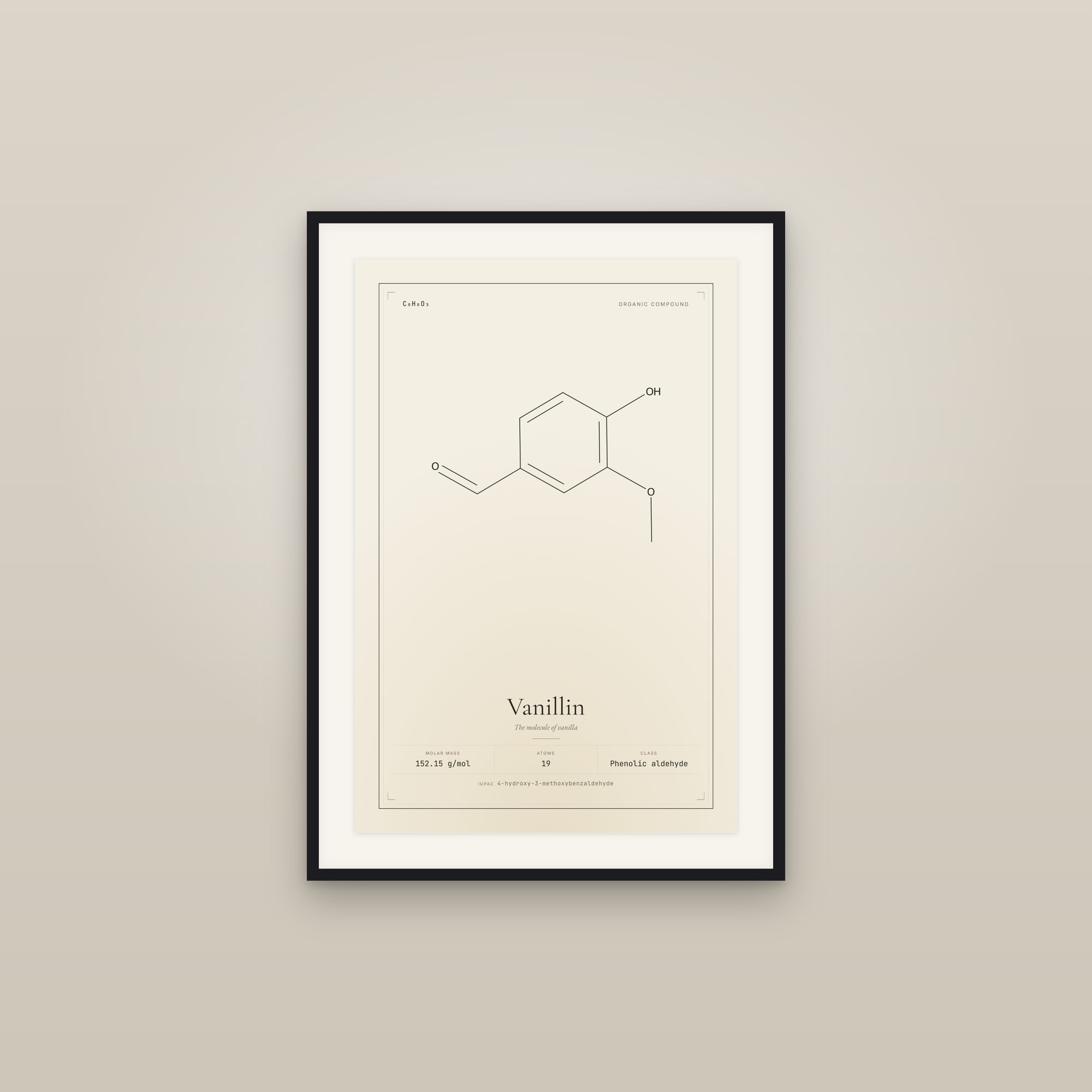 Vanillin — Molecular Structure