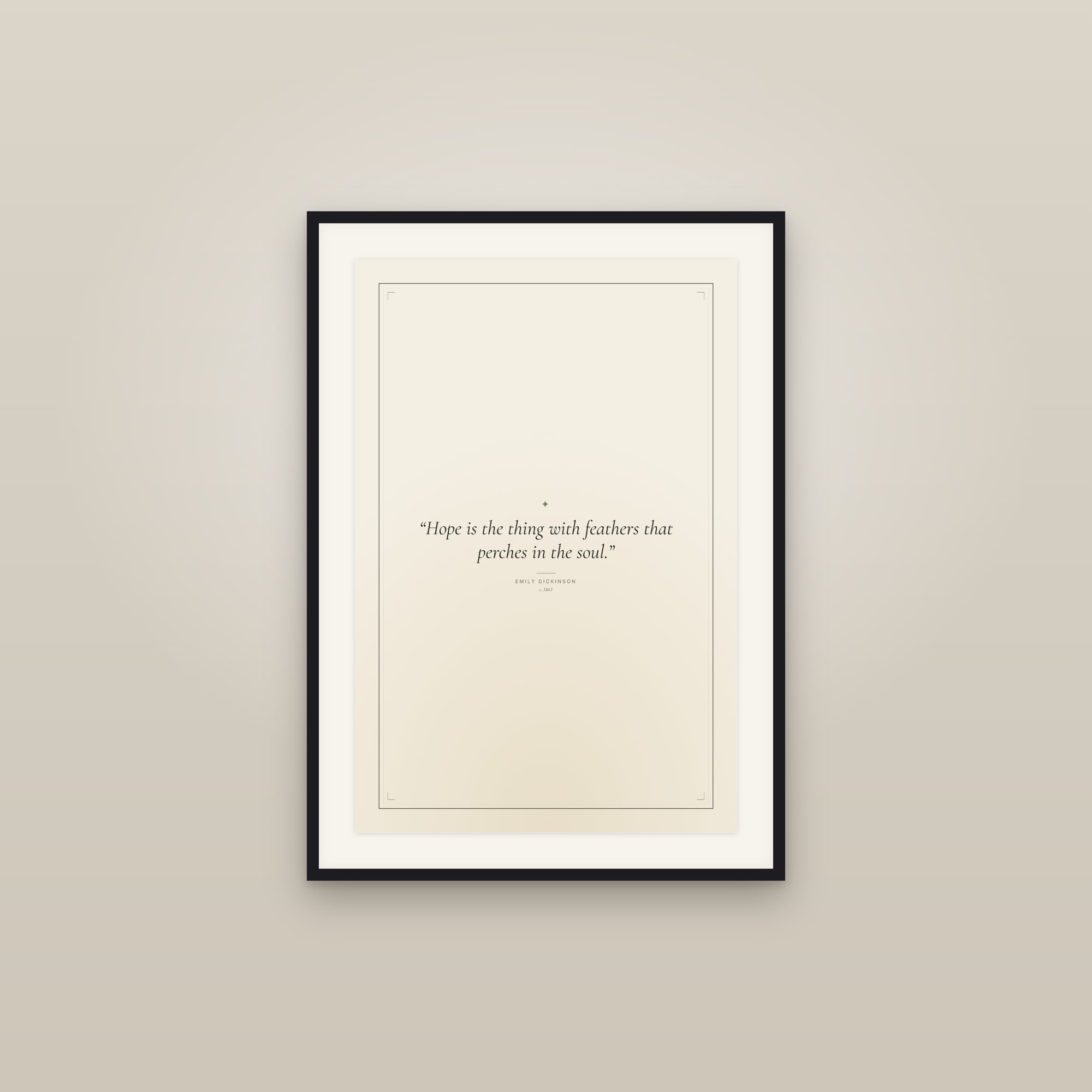 Emily Dickinson — Quote Print