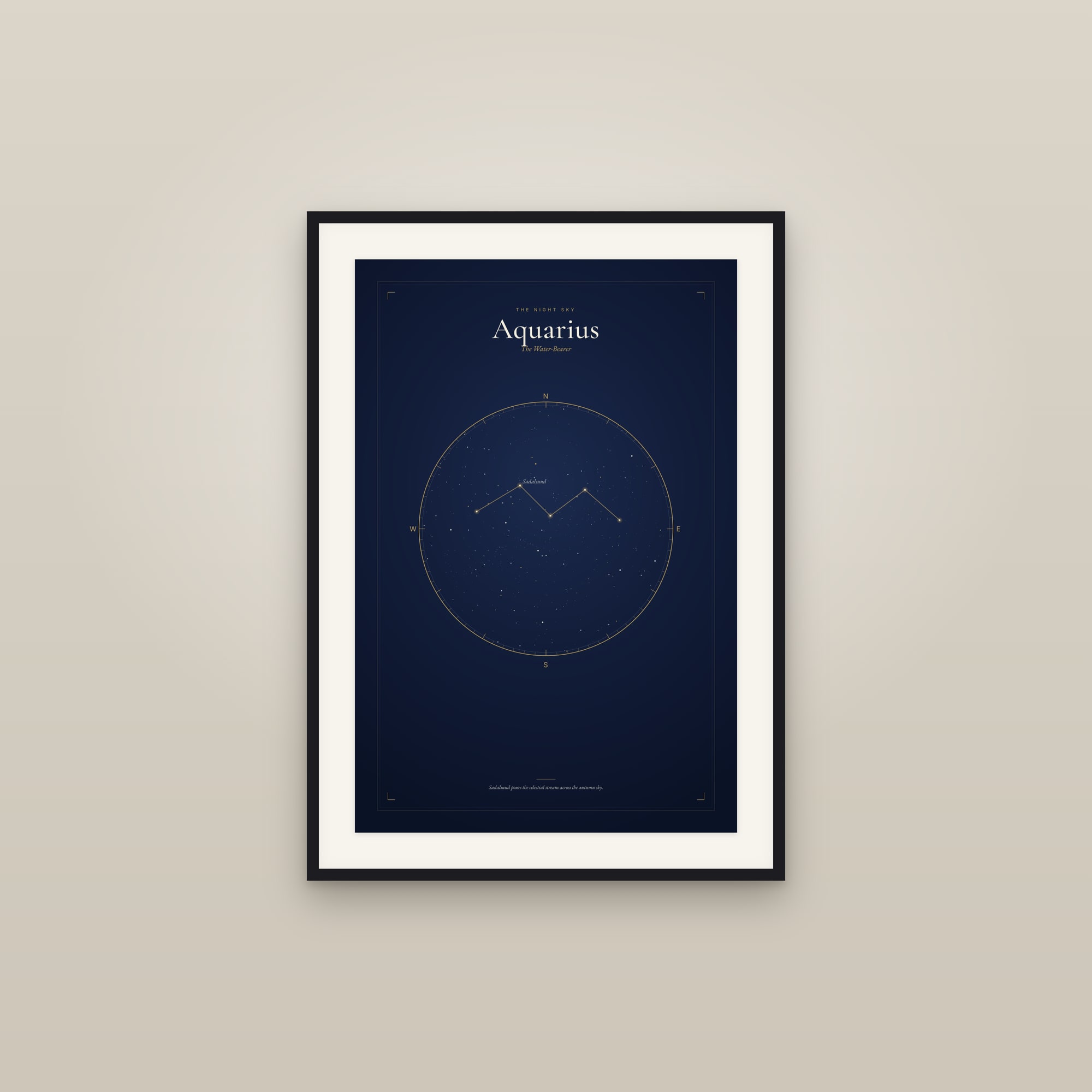 Aquarius — Star Map