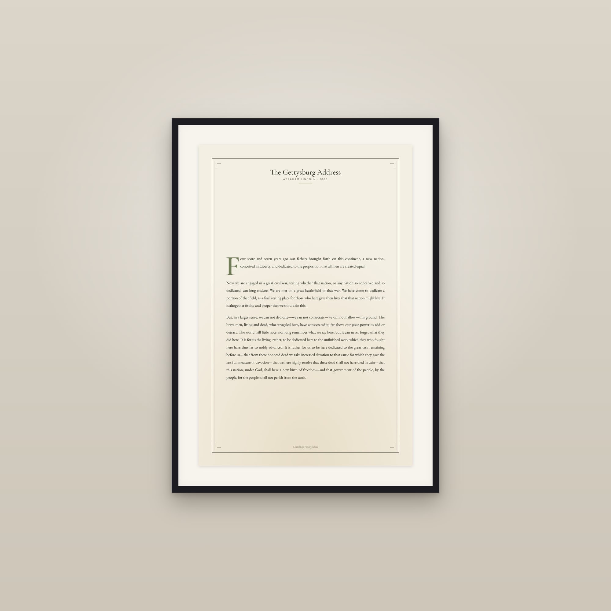 The Gettysburg Address