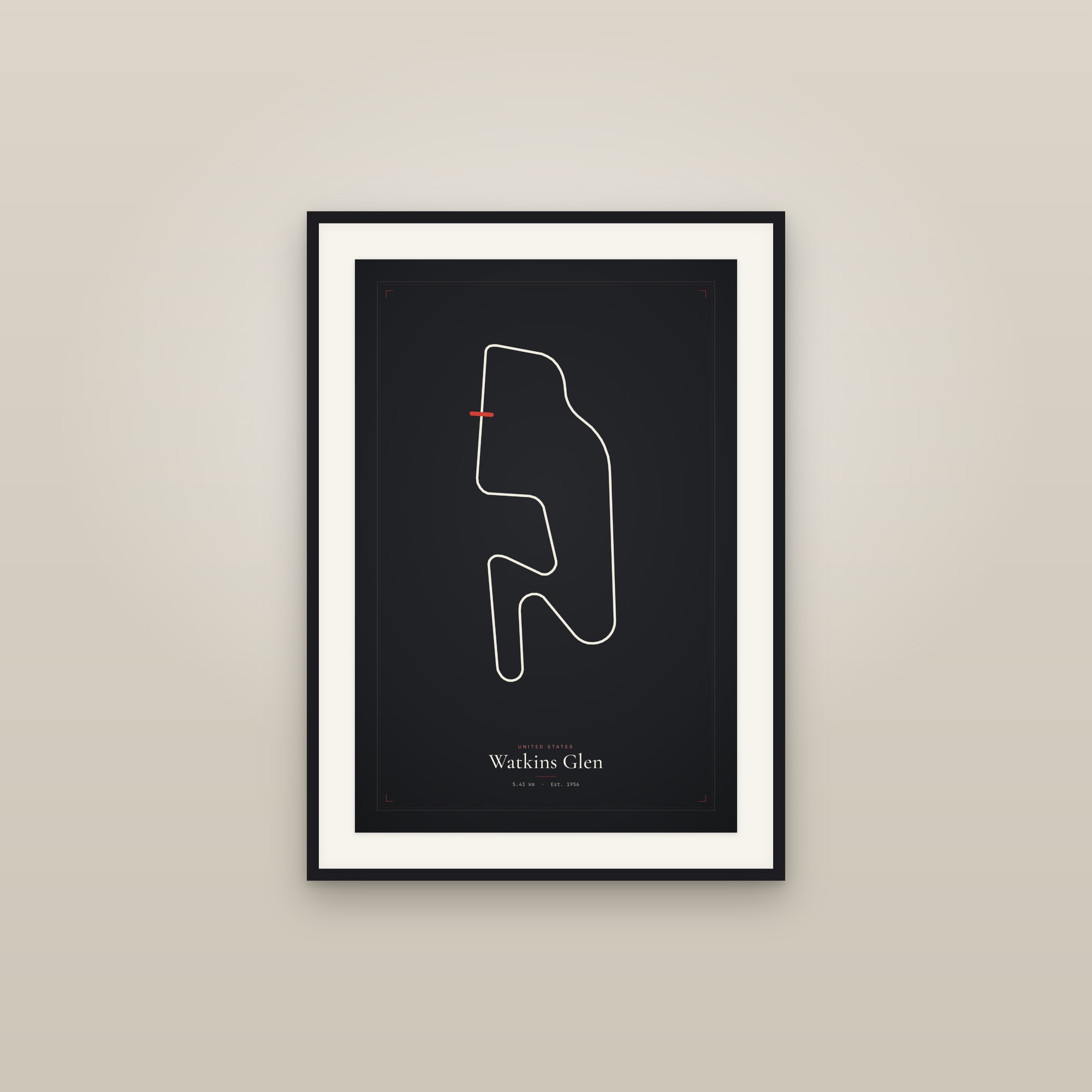 Watkins Glen — Circuit Print